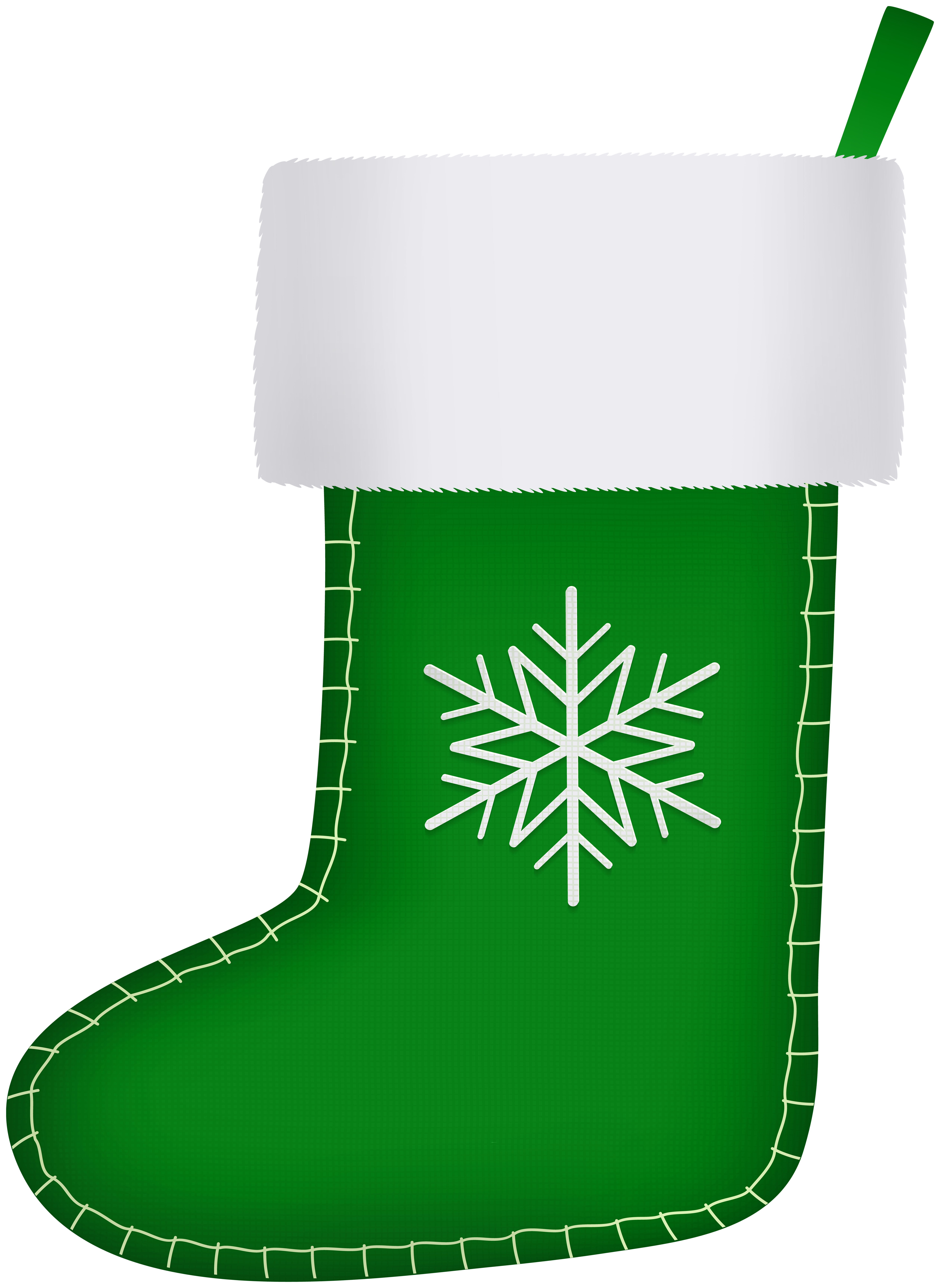 green christmas stocking clip art image​ | gallery yopriceville
